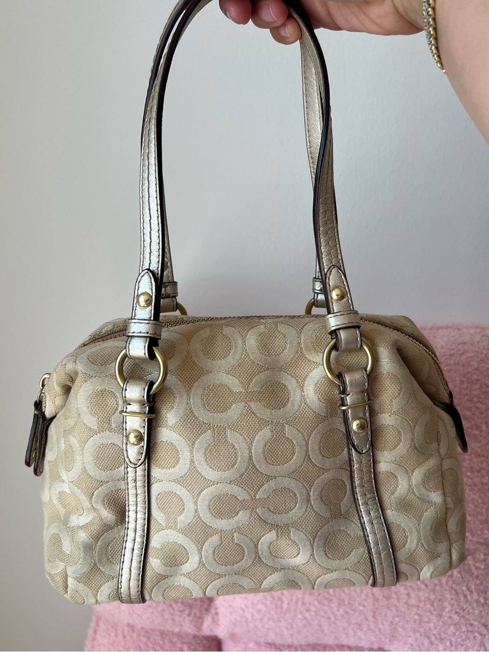 Coach Juliet C Signature Shoulder Bag